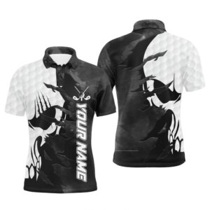 Black And White Men’s Golf Polos Shirts…