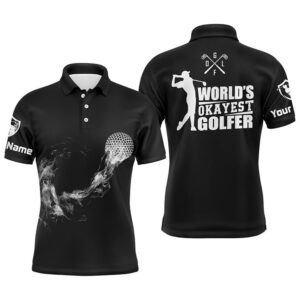 Black And White Men’s Personalized Golf Shirts…