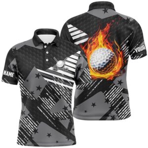 Black And White Pattern Flame Golf Ball…