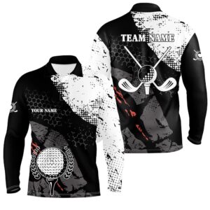 Black And White Retro Men s Golf Polo Shirts Custom Golf Clubs Team Golf Jerseys Golf Attire For Men Golf Polo Shirt Golf Shirts 2 vm5gtz.jpg