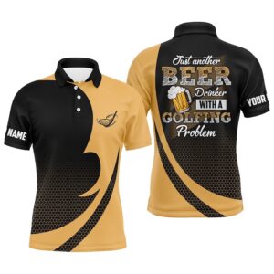 Black And Yellow Men’s Golf Polo Shirts…