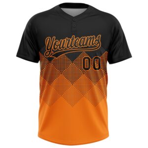 Black Bay Orange 3D Pattern Gradient Square Shapes Two Button Unisex Softball Jersey Custom Team Softball Jersey 2 movjbl.jpg