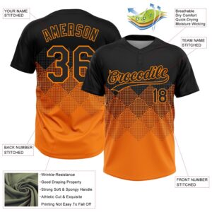 Black Bay Orange 3D Pattern Gradient Square Shapes Two Button Unisex Softball Jersey Custom Team Softball Jersey 3 oxm8jz.jpg