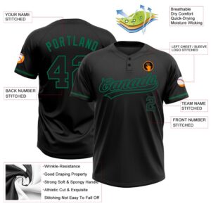 Black Black Kelly Green Two Button Unisex Softball Jersey Custom Team Softball Jersey 3 gi2wek.jpg