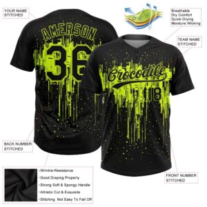 Black Black Neon Green 3D Pattern Two Button Unisex Softball Jersey Custom Team Softball Jersey 3 pihwen.jpg