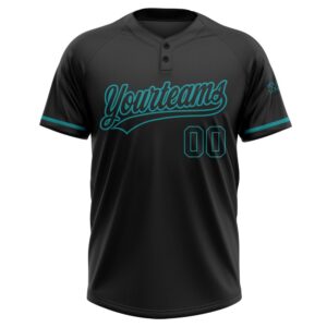 Black Black Teal Two Button Unisex Softball Jersey Custom Team Softball Jersey 2 zwwcdn.jpg