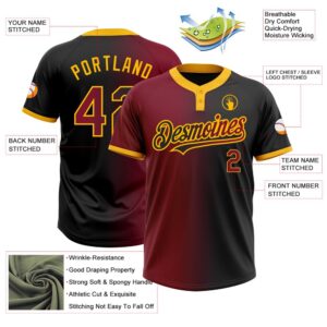 Black Crimson Gold Gradient Fashion Two Button Unisex Softball Jersey Custom Team Softball Jersey 3 yy2mcc.jpg