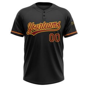 Black Crimson Yellow Two Button Unisex Softball Jersey Custom Team Softball Jersey 2 a12qie.jpg