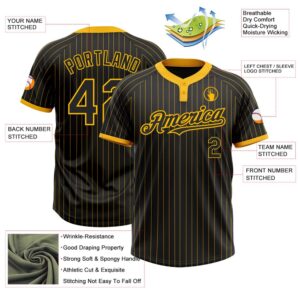 Black Gold Pinstripe Gold Two Button Unisex Softball Jersey Custom Team Softball Jersey 3 lkszfn.jpg