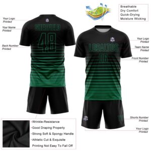 Black Kelly Green Pinstripe Fade Fashion Sublimation Soccer Uniform Jersey Custom Team Soccer Jersey Shirt 3 iwpoq7.jpg