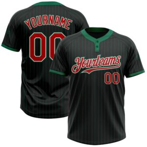 Black Kelly Green Pinstripe Red White Two…