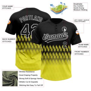 Black Light Yellow White 3D Pattern Lines Two Button Unisex Softball Jersey Custom Team Softball Jersey 3 jy2okw.jpg