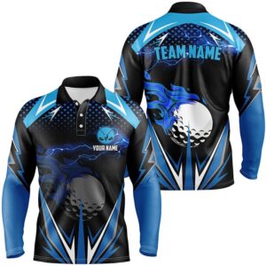 Black Men s Golf Polo Shirts Custom Blue Lightning Team Golf Jerseys Golf Attire For Men Golf Polo Shirt Golf Shirts 2 x1xpyk.jpg