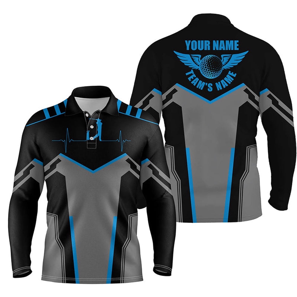 Black Men’s Golf Polo Shirts Custom Golf Heartbeat Golf Shirt For Men, Best Golf Gifts Blue, Golf Polo Shirt, Golf Shirts Black Men’s Golf Polo Shirts Custom Golf Heartbeat Golf Shirt For Men, Best Golf Gifts Blue, Golf Polo Shirt, Golf Shirts