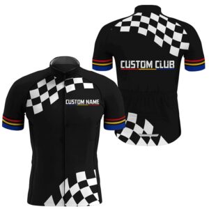 Black Mens Cycling Jersey Custom Name Bike Shirt Breathable Cycling Tops With Pockets And Zip Custom Mono Cycling Jersey 2 zbwtgp.jpg