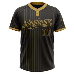 Black Old Gold Pinstripe Old Gold Two Button Unisex Softball Jersey Custom Team Softball Jersey 2 bjqvy1.jpg