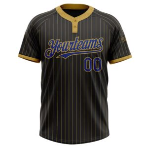 Black Old Gold Pinstripe Royal Two Button Unisex Softball Jersey Custom Team Softball Jersey 2 nqdxj5.jpg