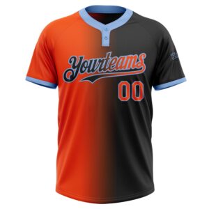 Black Orange Light Blue Gradient Fashion Two Button Unisex Softball Jersey Custom Team Softball Jersey 2 szn1of.jpg
