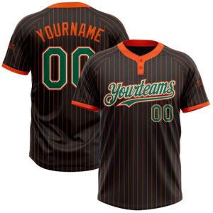 Black Orange Pinstripe Kelly Green White Two…