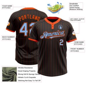 Black Orange Pinstripe Light Blue Two Button Unisex Softball Jersey Custom Team Softball Jersey 3 nuwacw.jpg