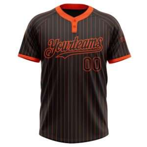 Black Orange Pinstripe Orange Two Button Unisex Softball Jersey Custom Team Softball Jersey 2 xpoiga.jpg
