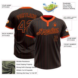 Black Orange Pinstripe Orange Two Button Unisex Softball Jersey Custom Team Softball Jersey 3 ltytwd.jpg