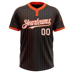 Black Orange Pinstripe White Two Button Unisex Softball Jersey Custom Team Softball Jersey 2 x1ffuf.jpg