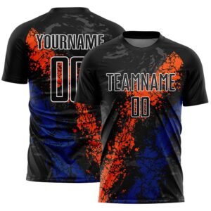 Black Orange Royal Dripping Splatter Art Sublimation…