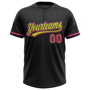 Black Pink Neon Yellow Two Button Unisex Softball Jersey Custom Team Softball Jersey 2 fd42pe.jpg