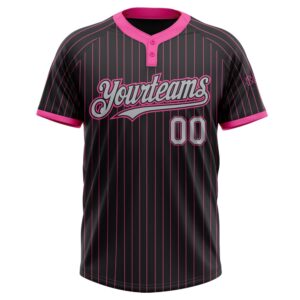 Black Pink Pinstripe Gray Two Button Unisex Softball Jersey Custom Team Softball Jersey 2 mu3whl.jpg