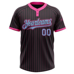 Black Pink Pinstripe Light Blue Two Button Unisex Softball Jersey Custom Team Softball Jersey 2 ysl0vs.jpg