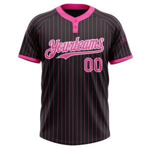 Black Pink Pinstripe White Two Button Unisex Softball Jersey Custom Team Softball Jersey 2 eoa9ia.jpg