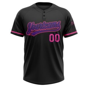 Black Pink Purple Two Button Unisex Softball Jersey Custom Team Softball Jersey 2 mf5ycb.jpg