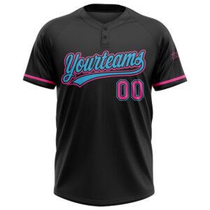 Black Pink Sky Blue Two Button Unisex Softball Jersey Custom Team Softball Jersey 2 mzgdir.jpg