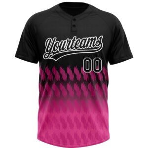 Black Pink White 3D Pattern Lines Two Button Unisex Softball Jersey Custom Team Softball Jersey 2 tbveon.jpg