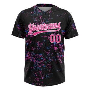 Black Pink White 3D Pattern Two Button Unisex Softball Jersey Custom Team Softball Jersey 2 u4ncgc.jpg