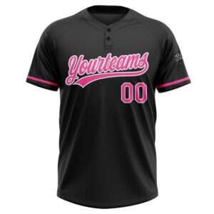 Black Pink White Two Button Unisex Softball Jersey Custom Team Softball Jersey 2 f3osxd.jpg