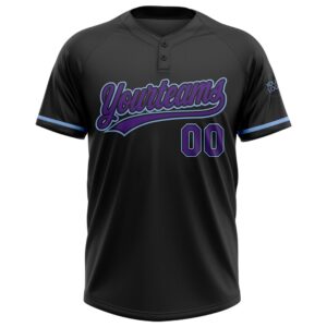 Black Purple Light Blue Two Button Unisex Softball Jersey Custom Team Softball Jersey 2 zfsgj7.jpg