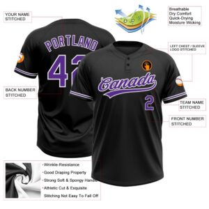 Black Purple White Two Button Unisex Softball Jersey Custom Team Softball Jersey 3 nt7nlx.jpg