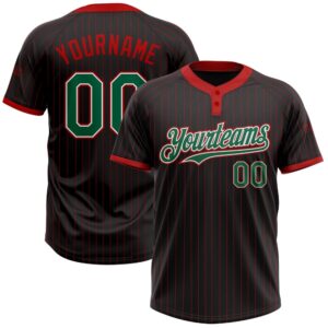 Black Red Pinstripe Kelly Green White Two…