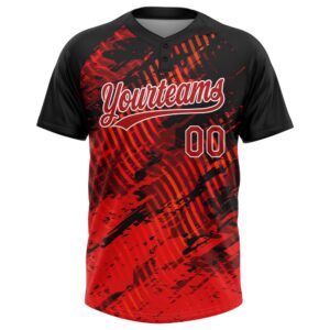 Black Red White 3D Pattern Two Button Unisex Softball Jersey Custom Team Softball Jersey 2 ar8rhh.jpg