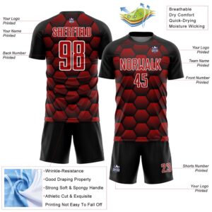 Black Red White Hexagons Pattern Sublimation Soccer Uniform Jersey Custom Team Soccer Jersey Shirt 3 nkqlb7.jpg