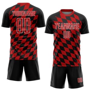 Black Red White Rhombus Print Sublimation Soccer Uniform Jersey Custom Team Soccer Jersey Shirt 2 hdbgax.jpg
