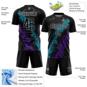 Black Teal Purple Dripping Splatter Art Sublimation Soccer Uniform Jersey Custom Team Soccer Jersey Shirt 3 tsqxaf.jpg