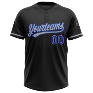Black Thunder Blue Gray Two Button Unisex Softball Jersey Custom Team Softball Jersey 2 fgqnpj.jpg