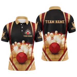 Black Vintage Bowling Shirts For Men Custom…