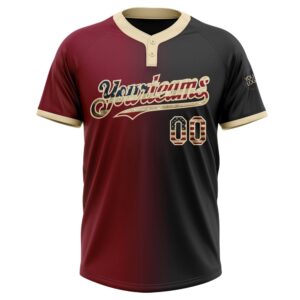 Black Vintage USA Flag Crimson City Cream Gradient Fashion Two Button Unisex Softball Jersey Custom Team Softball Jersey 2 dapj09.jpg