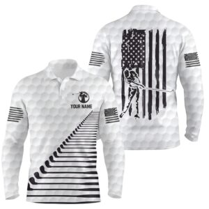 Black White American Flag Men s Golf Polo Shirts Custom Patriotic Golf Shirts For Men Golf Clubs Golf Polo Shirt Golf Shirts 2 oxefnc.jpg