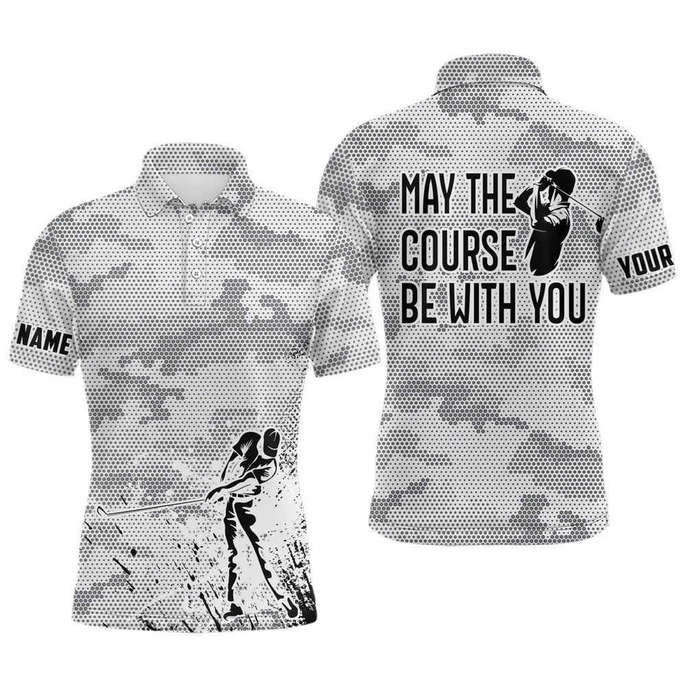 Black White Camo Men’s Golf Polo Shirt Custom May The Course Be With You, Best Men’s Golf Wears, Golf Polo Shirt, Golf Shirts Black White Camo Men’s Golf Polo Shirt Custom May The Course Be With You, Best Men’s Golf Wears, Golf Polo Shirt, Golf Shirts