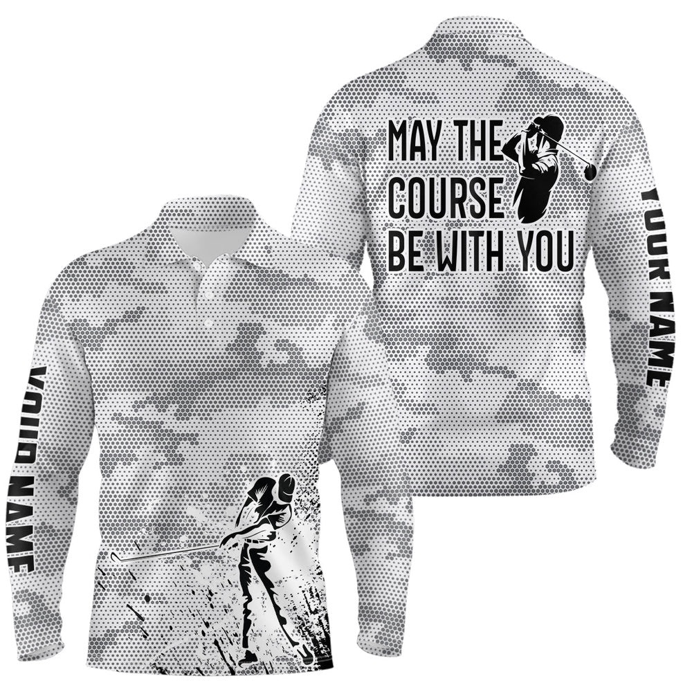 Black White Camo Men’s Golf Polo Shirt Custom May The Course Be With You, Best Men’s Golf Wears, Golf Polo Shirt, Golf Shirts Black White Camo Men’s Golf Polo Shirt Custom May The Course Be With You, Best Men’s Golf Wears, Golf Polo Shirt, Golf Shirts